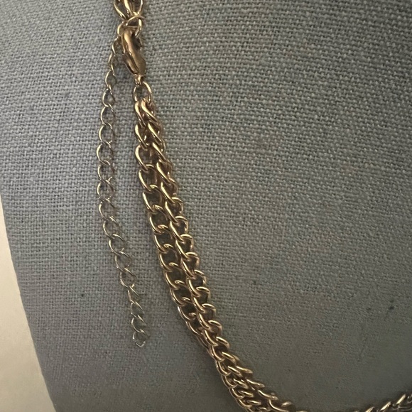 Vintage Coro Simulated Pearl Gold-Tone Feather Necklace - Picture 6 of 7